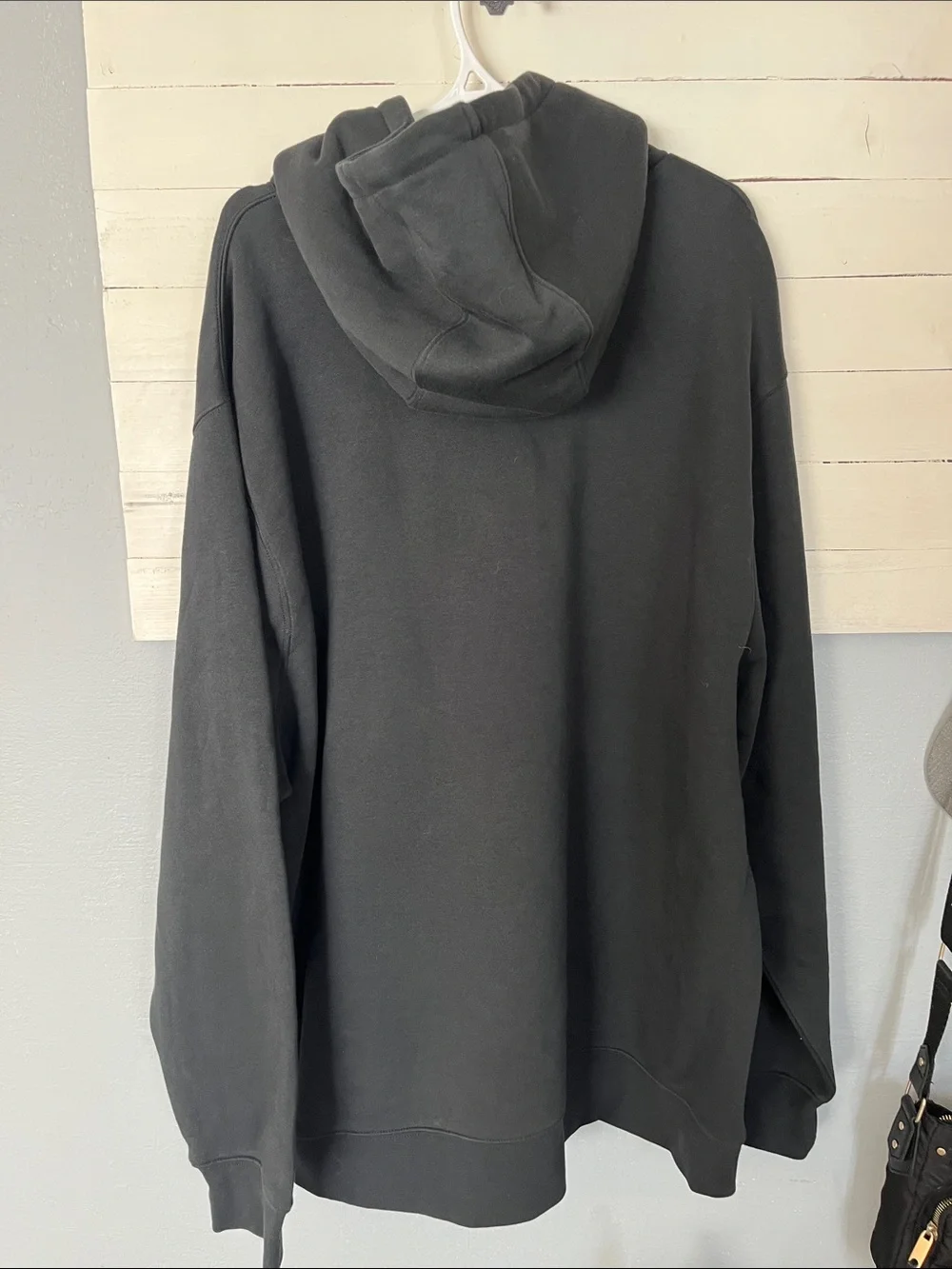 Nike Black Atlanta Pullover Hoodie with White Swoosh